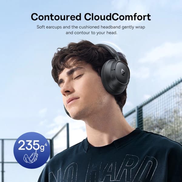 Baseus BH1 NC Trådløse Hovedtelefoner Over-ear Bluetooth 6.0 Sort