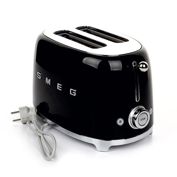 SMEG TSF01BLEU Brødrister til 2 skiver, Sort