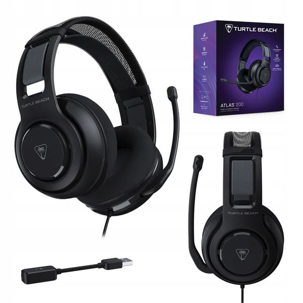 Turtle Beach Atlas 200 USB kablet headset til PC On-ear Sort