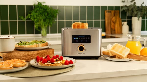 CECOTEC Touch&Toast Double Upright Inox brødrister