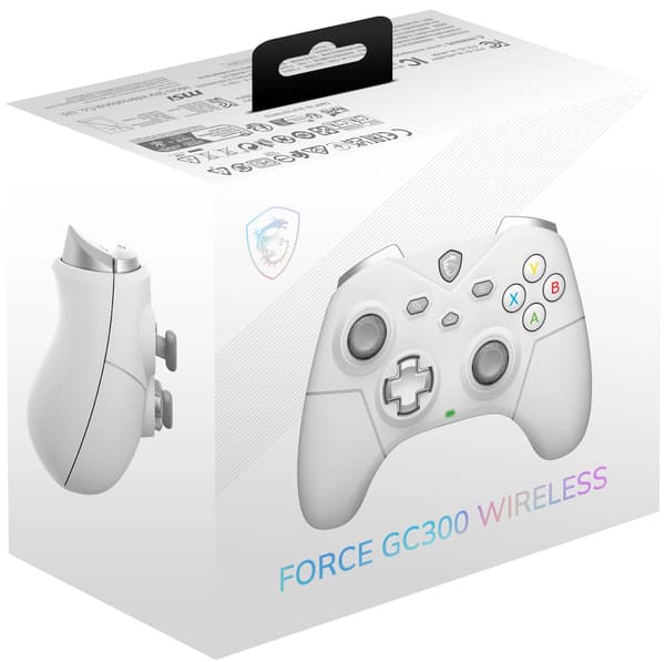 MSI Force GC300 Trådlös Gamepad för PC, Android Trådlös Vit