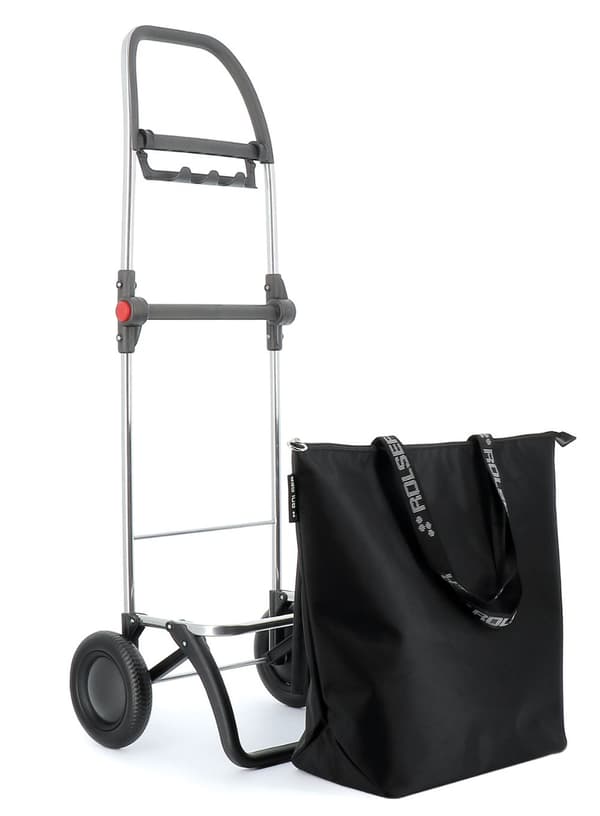 Indkøbstaske foldbar 2-hjulet Rolser Mini Bag Plus MF - sort