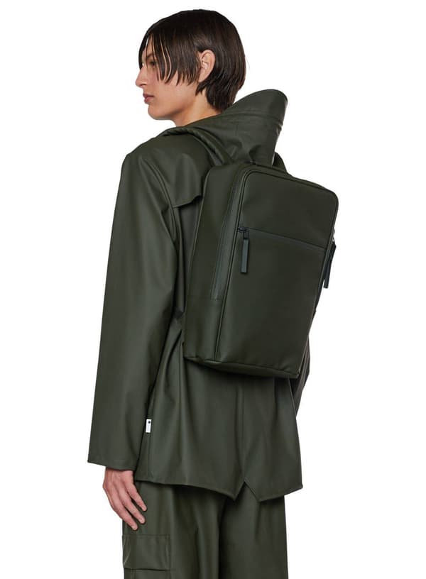Rains Book Backpack - grøn