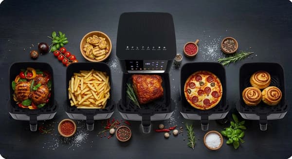 Airfryer BERDSEN BD-655 6.5l 8 automatiske programmer