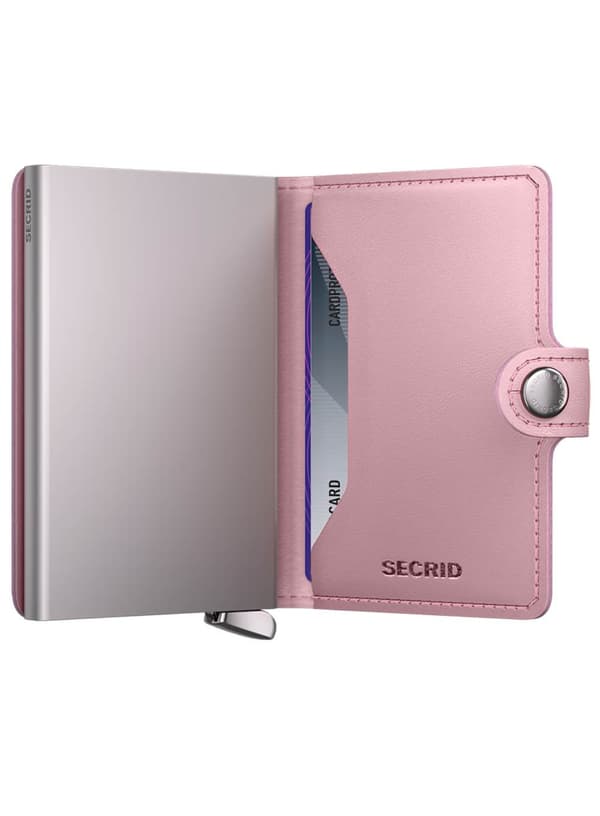RFID-lompakko Secrid Premium Miniwallet Emboss Diamond+ - ruusu