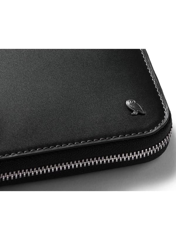 Bellroy Zip Wallet RFID läderplånbok - svart