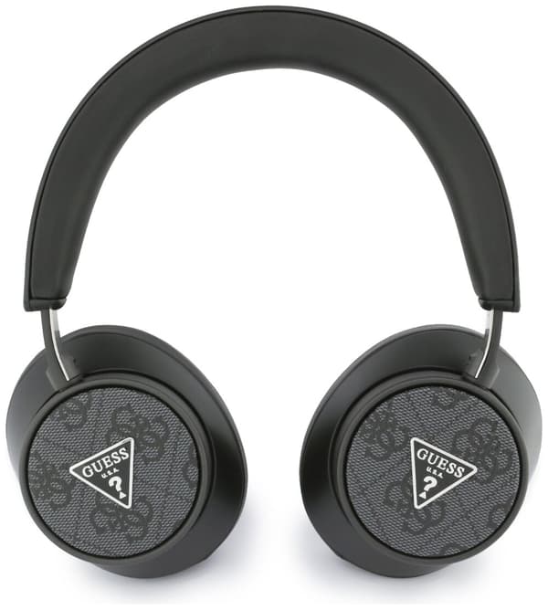 GUESS 4G Triangle Logo On-Ear Hovedtelefoner Sort