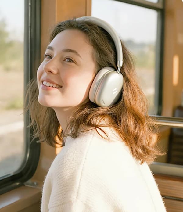 HAVIT Space S1 ANC On-Ear Hovedtelefoner Beige