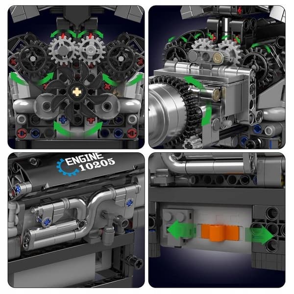 Byggesæt COIL 733 EL. ROLLS-ROYCE V12 MOTOR elementer
