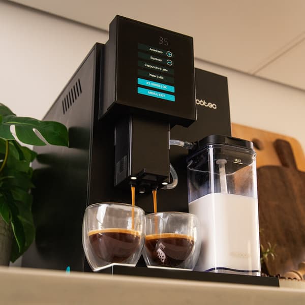 CECOTEC Cremmaet Compactccino Fuldautomatisk Kaffemaskine Sort
