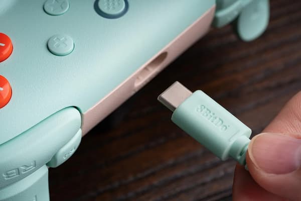8BitDo Ultimate 2C trådbunden handkontroll för PC, Android trådbunden mintgrön
