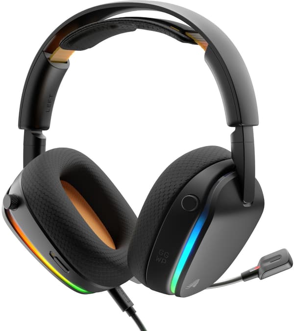 GLORIOUS GHS Eternal RGB GLO-A-2PC-BLK Over-ear hörlurar