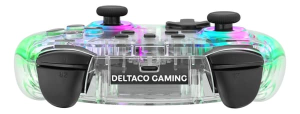 Deltaco GAM-149-T Controller til Nintendo Switch, PC Trådløs Transparent