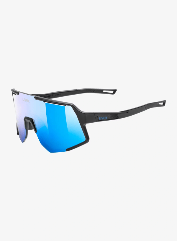 Uvex Sequenze - black matt/mir.blue -pyöräilylasit