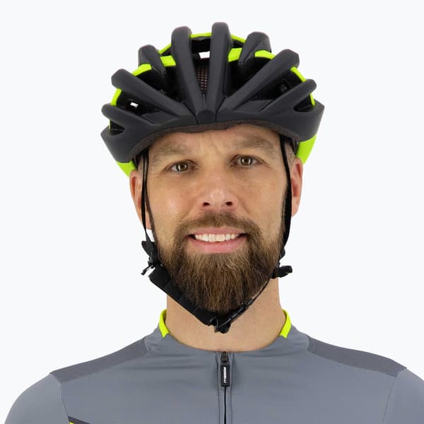 Rogelli Tecta cykelhjelm sort/fluor Størrelse: 54-58 cm (S-M)