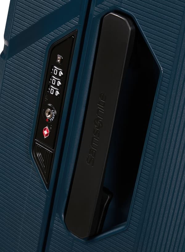 Liten resväska Samsonite Magnum Eco - midnattsblå