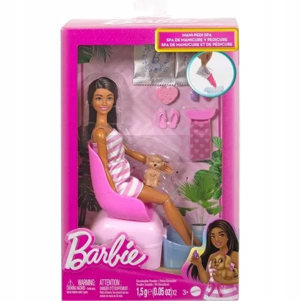 BARBIE-DOCKA Manikyr Pedikyr Spa, lekset för barn HYV30