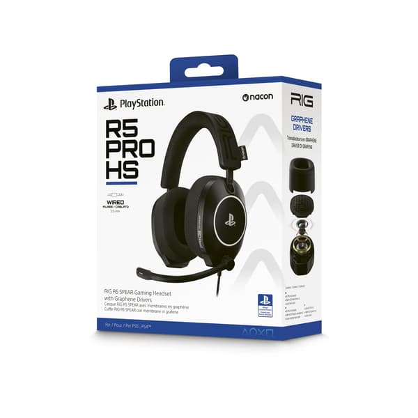 Nacon RIG R5 Pro HS Kablet headset, sort, over-ear