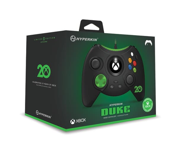 Hyperkin Duke Wired Controller Xbox 20th Anniversary Limited Edition för Xbox, PC - trådbunden