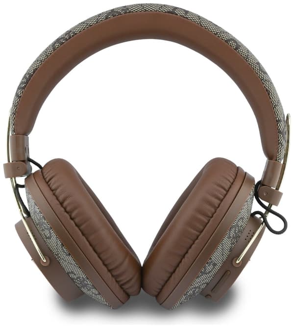 GUESS Triangle Logo Bluetooth ENC On-Ear Hovedtelefoner Brun