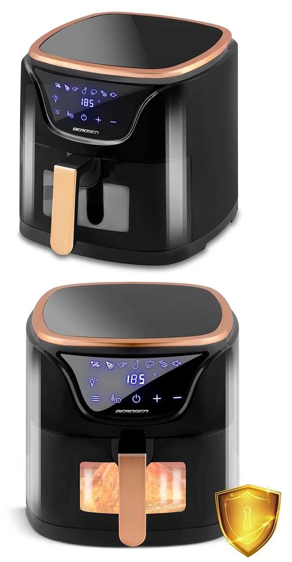 Berdsen BD-652 Airfryer 5L Sort-guld