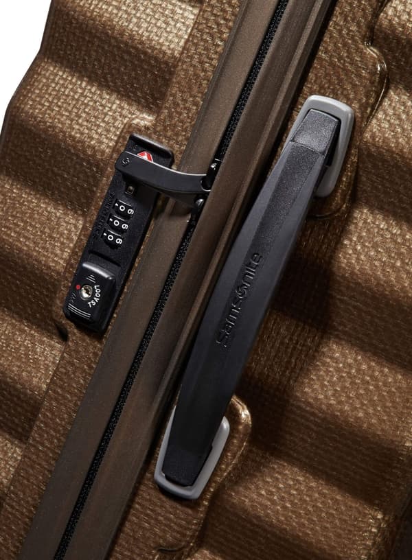 Stor resväska XL Samsonite Lite-Shock - sand