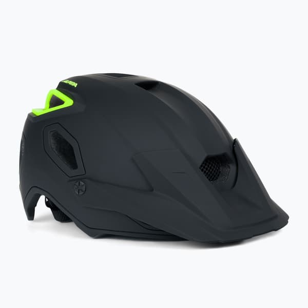 Alpina Comox cykelhjelm sort neon mat