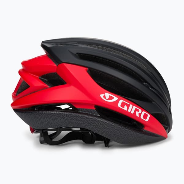 Giro Syntax -pyöräilykypärä, mattamusta/kirkkaanpunainen
