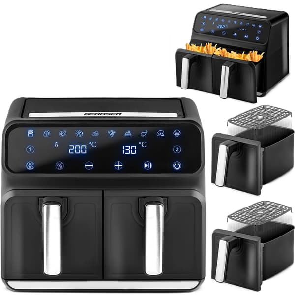 Airfryer BERDSEN BD-653 8l med dobbelt kurv