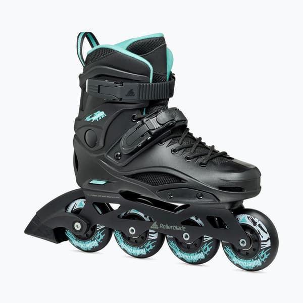 Rollerblade RB 80 W rulleskøjter til kvinder sort/lyseblå Størrelse: 36.5 EU