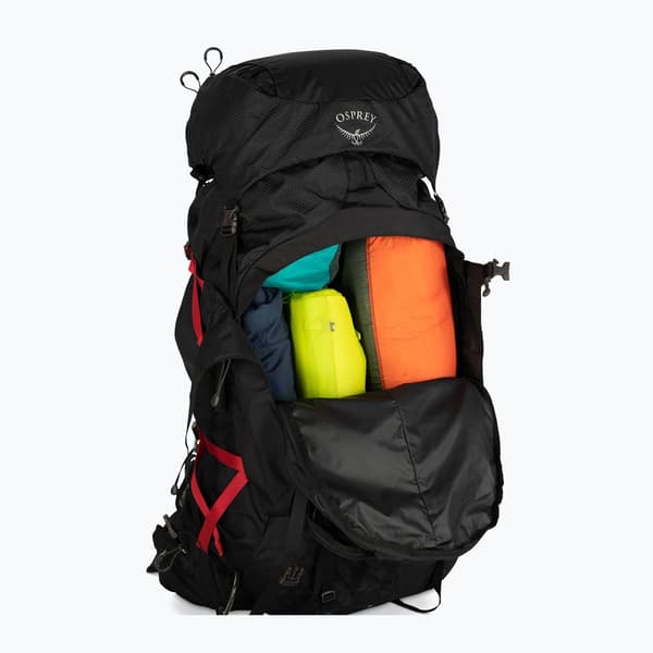 Osprey Aether Plus 100 l svart vandringsryggsäck för män