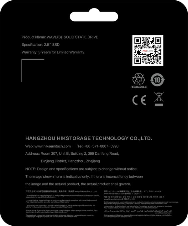 HIKSEMI Wave(S) 512GB SSD-disk