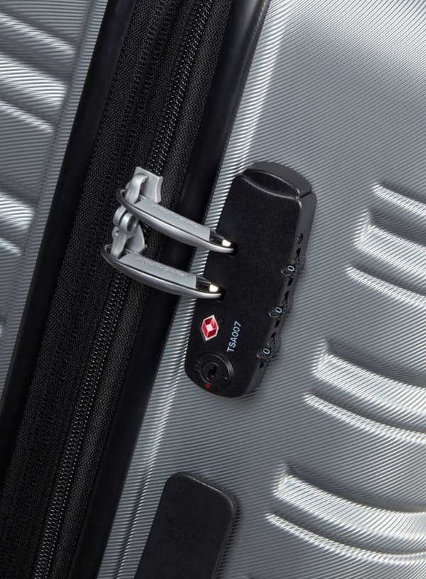 Stor kuffert American Tourister Flashline - sky silver