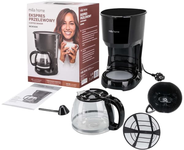 MILLA HOME MCM300K Kaffemaskine Sort