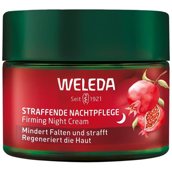 Weleda Pomegranate opstrammende natcreme med maca-peptider 40 ml
