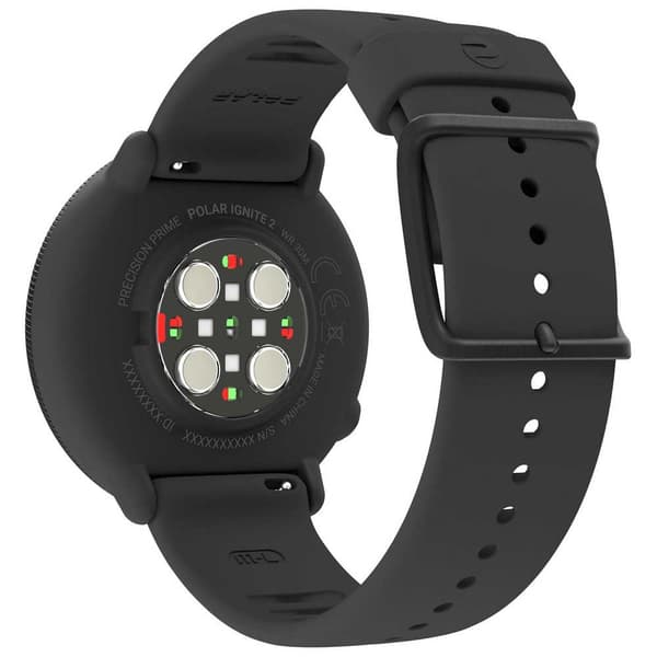 Smartwatch Polar Ignite 2 sort med krystalrem