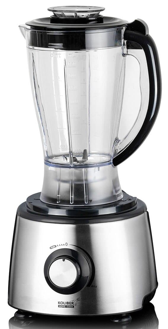 KOLIBER Multimax KH-FP0830PBP-SS 800W multifunktionel foodprocessor med blenderkande