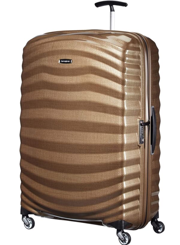 Stor XL Samsonite Lite-Shock kuffert - sand