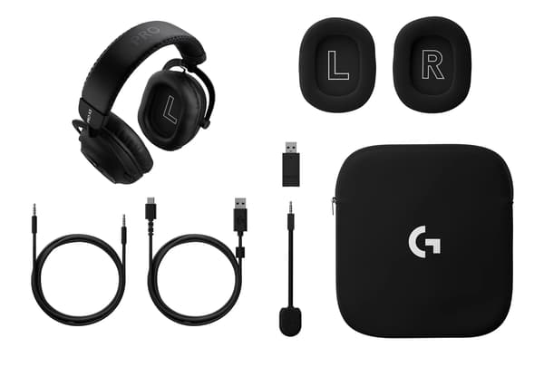 Logitech G Pro X3 Lightspeed Trådløse Hovedtelefoner med Mikrofon Over-ear Sort