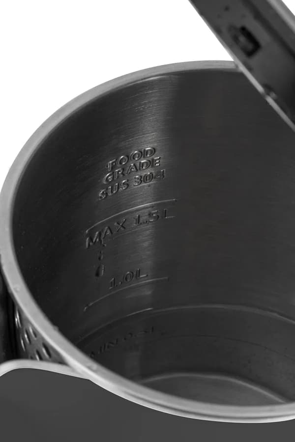 Trådløs elkedel i rustfrit stål CONCEPT DOUBLE WALL MØRKEGRÅ 1,5 l