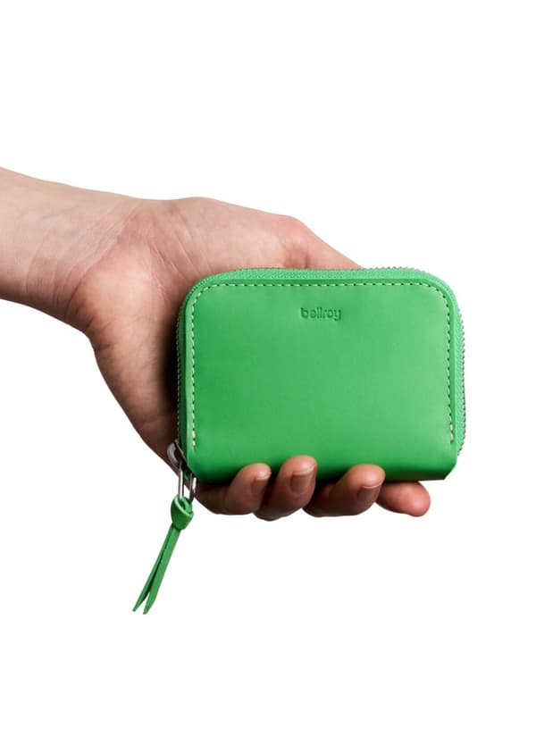 Bellroy Folio Piccolo nahkainen taskulompakko - neonvihreä