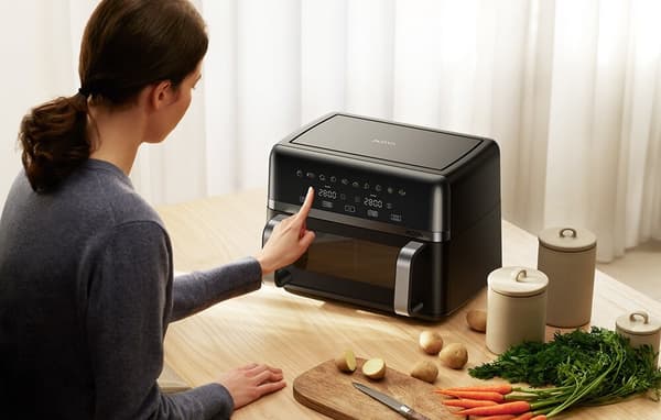 Airfryer MOVA FD20S Pro Sort 10L med visningsvindue 10 automatiske programmer
