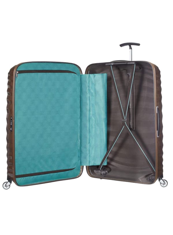 Stor XL Samsonite Lite-Shock kuffert - sand