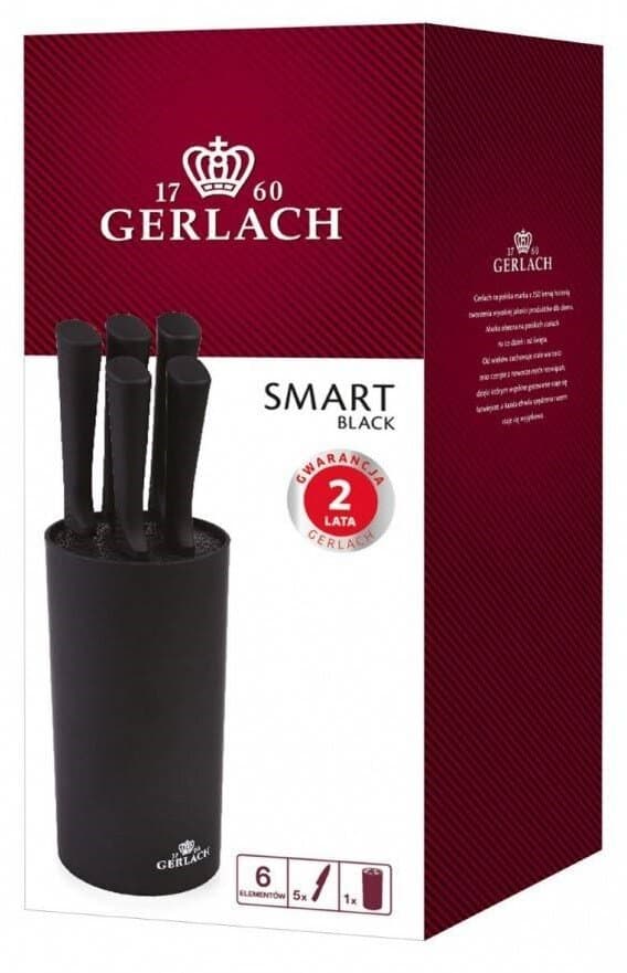 GERLACH Smart Black knivsæt (6 dele)