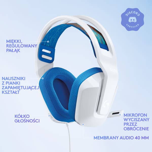 Logitech G335 Hörlurar Blå (981-001018)