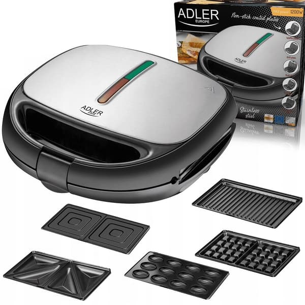 Smörgåsgrill ADLER AD 3040 5-i-1