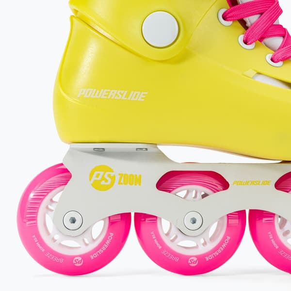 Powerslide Zoom neon gule rulleskøjter til kvinder Størrelse: 37-38 EU