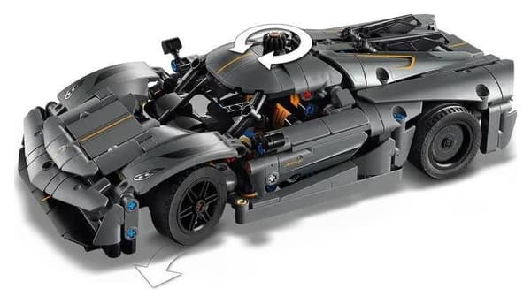 LEGO Technic 42173 Harmaa hyperauto Koenigsegg Jesko Absolut