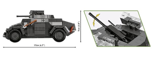 Cobi Byggklossar Sd.Kfz 222 502 bitar