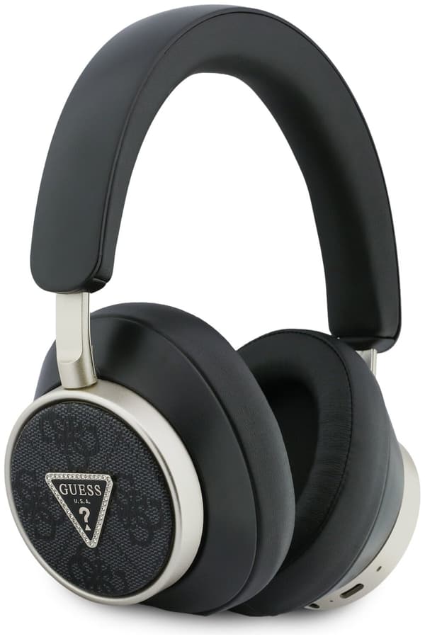 GUESS 4G Triangle Logo Bluetooth ENC On-Ear Hovedtelefoner Sort